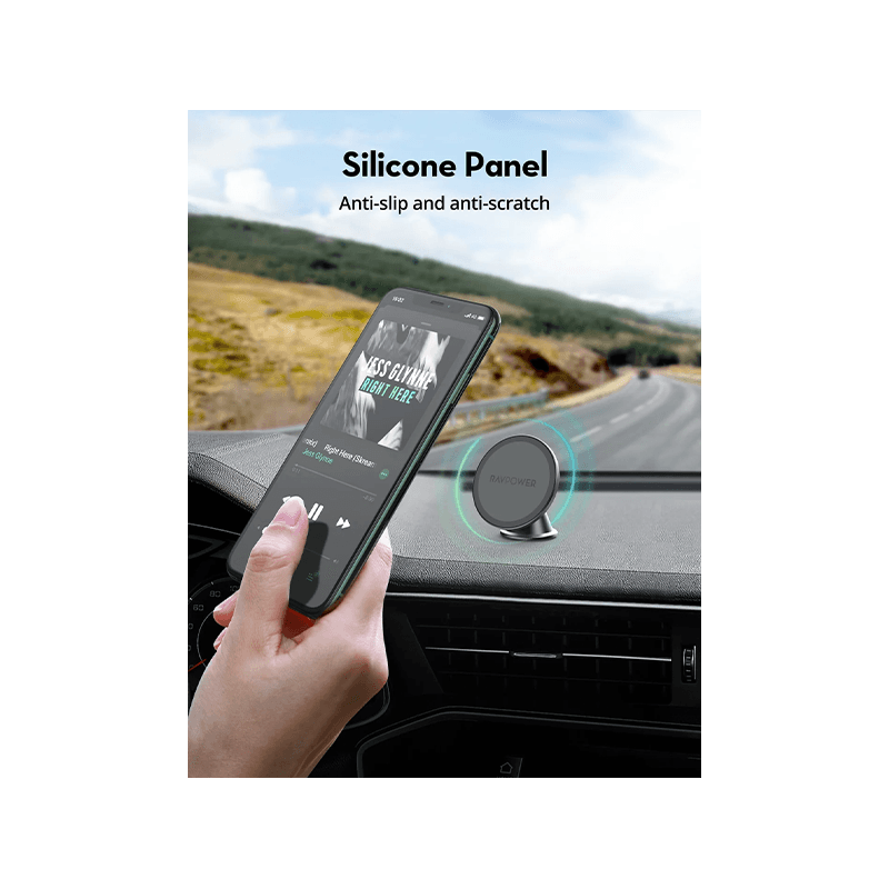 RavPower Magnetic Car Phone Mount - Black