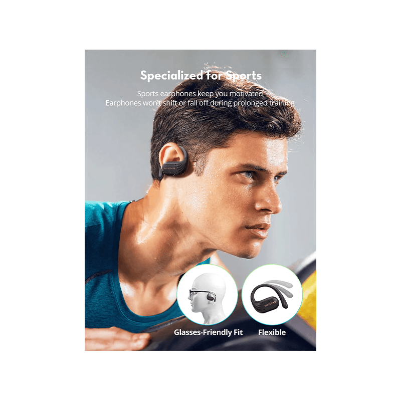 RavPower Open-Ear True Wireless Earbuds - Black