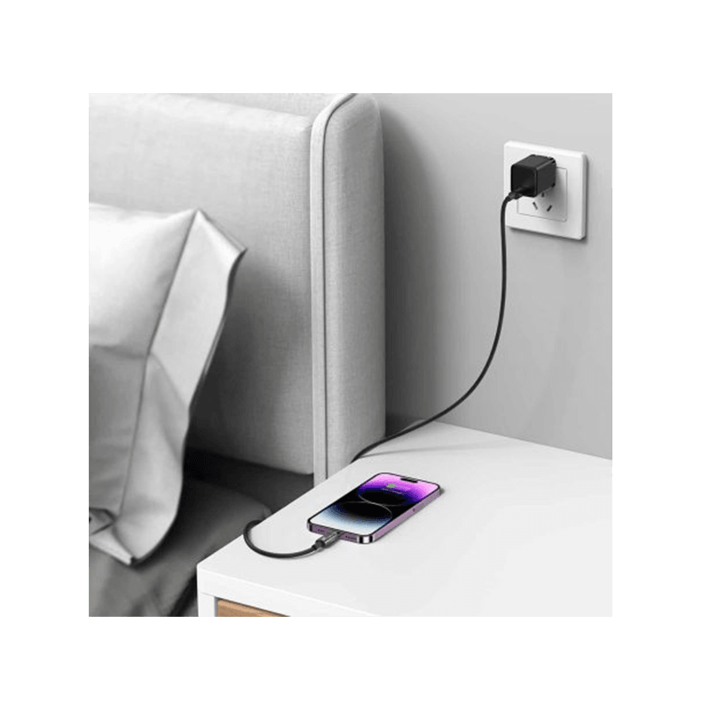 Baseus Explorer Series USB-C to Lightning 20W Auto Power-OFF Fast Charging Cable 2M - Black