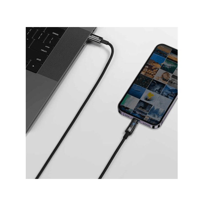 Baseus Explorer Series USB-C to Lightning 20W Auto Power-OFF Fast Charging Cable 2M - Black