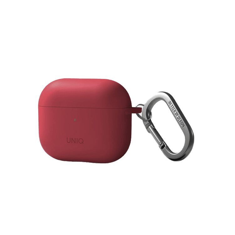 Uniq Nexo Silicone Hang Case With Sports Ear Hooks for Airpods 3 - Coral