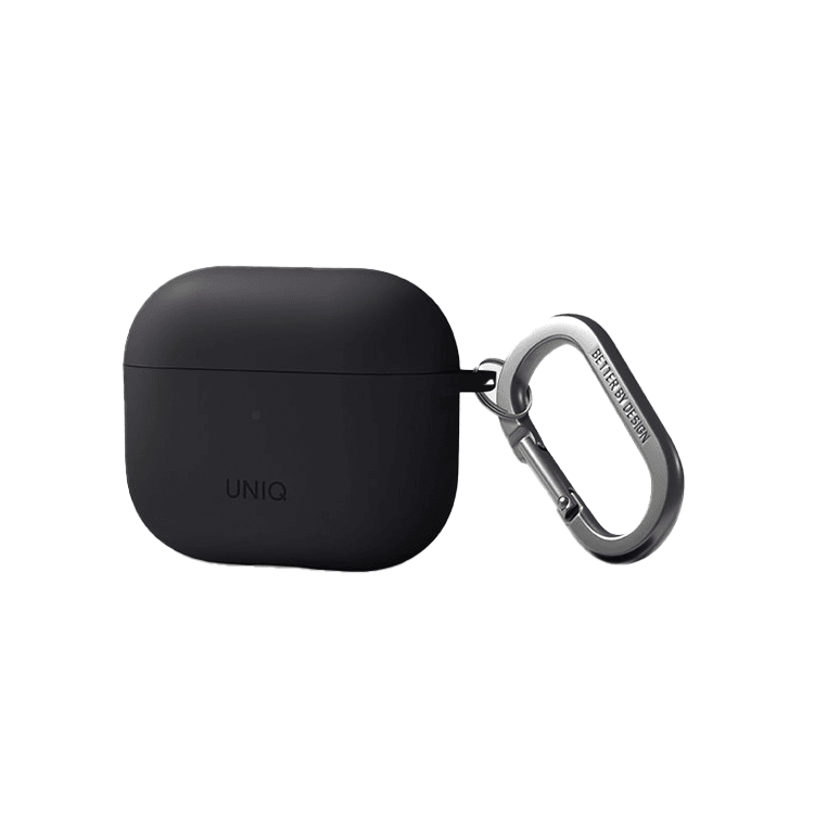 Uniq Nexo Silicone Hang Case With Sports Ear Hooks for Airpods 3 - Charcoal Grey