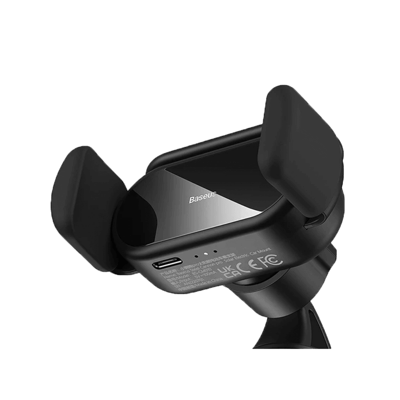 Baseus Steel Cannon Pro Solar Electric Auto Clamping Battery Charger - Black