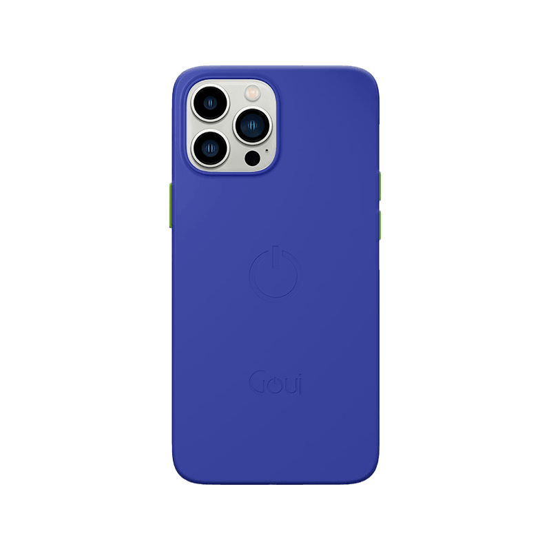 Goui Magnetic Case With Magnetic Bars for iPhone 13 Pro + Magnetic Strap - Azure Blue