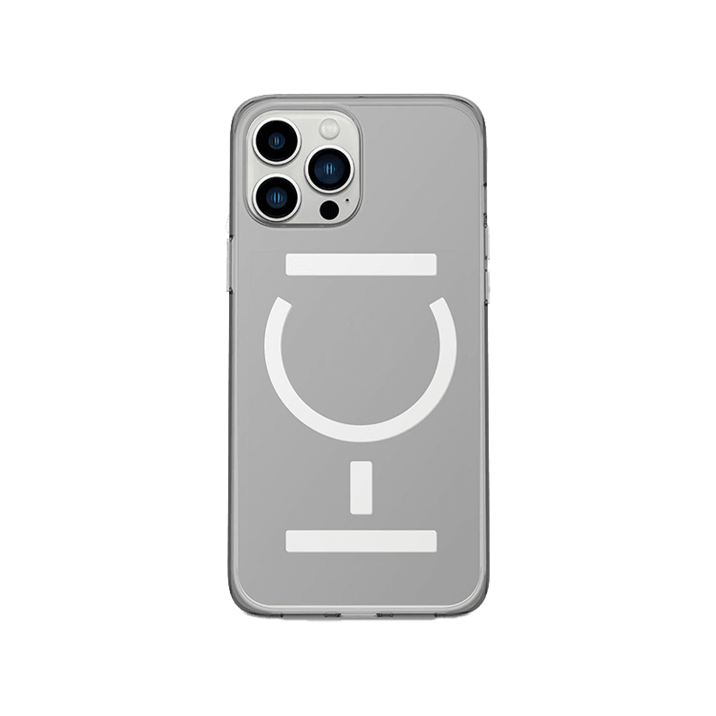 Goui Magnetic Case With Magnetic Bars for iPhone 13 Pro Max + Magnetic Strap - Transparent
