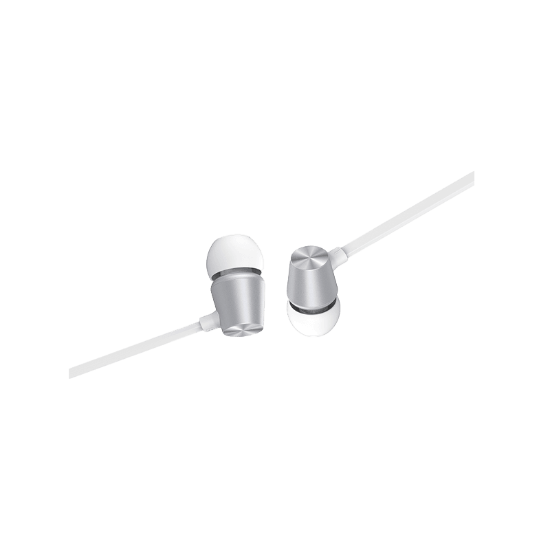 Swissten Dynamic Earbuds - Silver / White