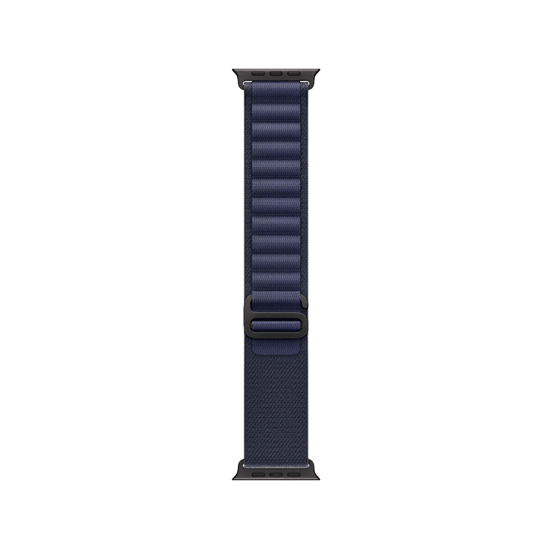 Apple Watch Alpine Loop 49mm - Navy With Black Titanium Finish - Large