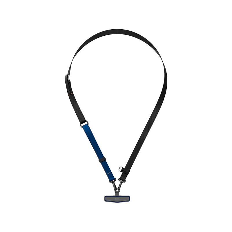 Uniq Vista Flex 2 in 1 Lanyard and Hand Strap - Black / Deep Blue