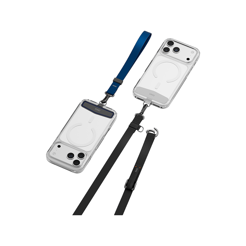 Uniq Vista Flex 2 in 1 Lanyard and Hand Strap - Black / Deep Blue