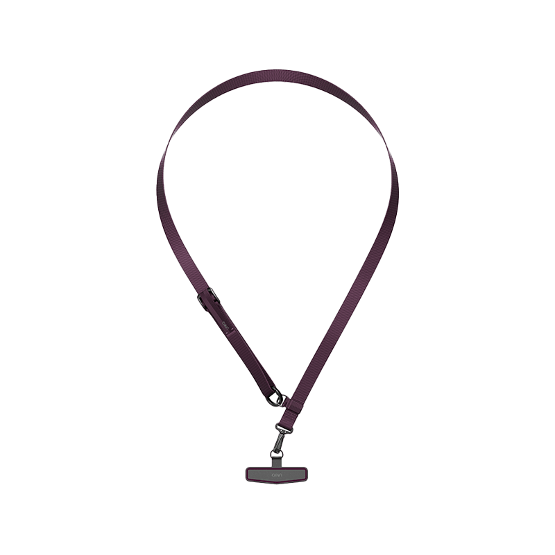 Uniq Vista Flex 2 in 1 Lanyard and Hand Strap - Burgundy / Slate Grey