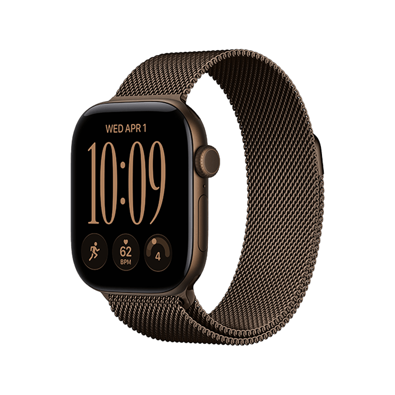 Apple Watch Series 12 GPS 42mm Dark Bronze Aluminium Case with Dark Bronze Milanese Loop