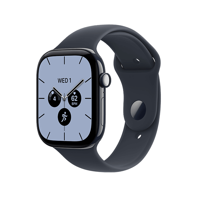 Apple Watch Series 12 GPS + Cellular 42mm Night Blue Ceramic Case with Navy Blue Sport Band - M/L