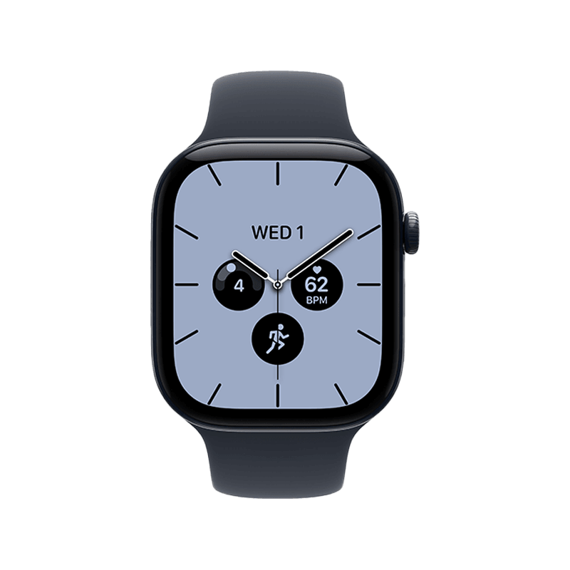 Apple Watch Series 12 GPS + Cellular 46mm Night Blue Ceramic Case with Navy Blue Sport Band - M/L
