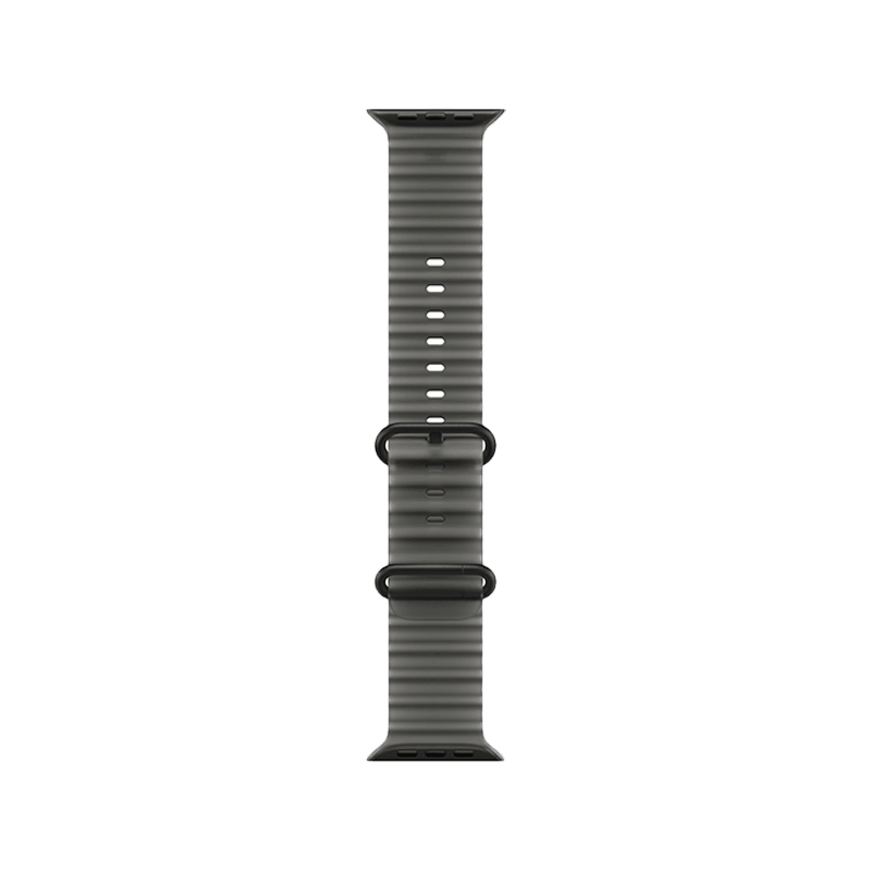 Apple Watch Ultra 4 GPS + Cellular 49mm Black Titanium Case with Translucent Black Ocean Band