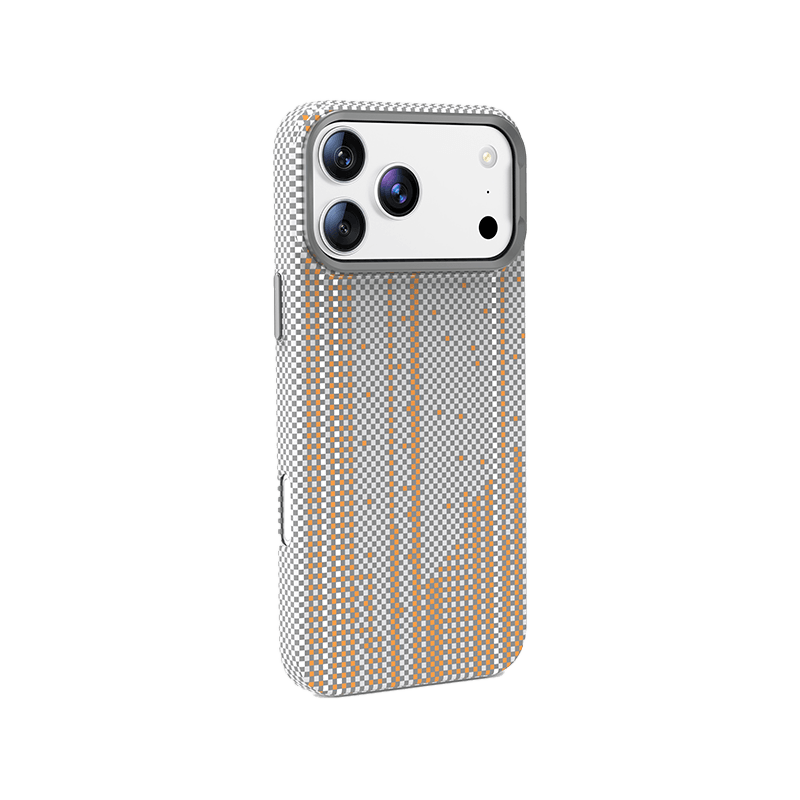 Goui Kevlar Close Case for iPhone 18 Pro Max - Grey / Gold