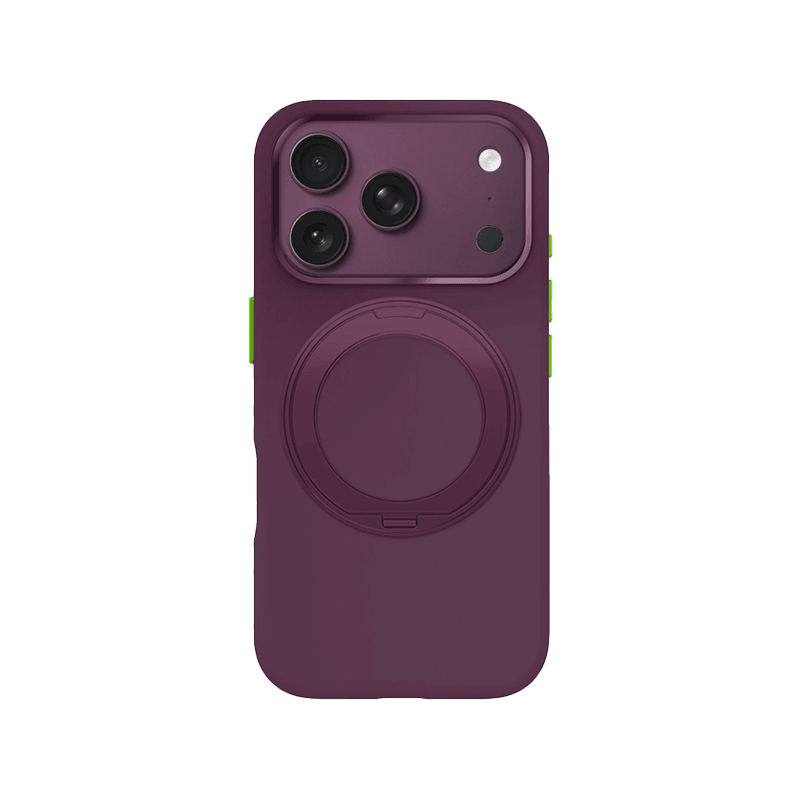 Goui Silicon Case With Ring for iPhone 18 Pro Max - Dark Cherry