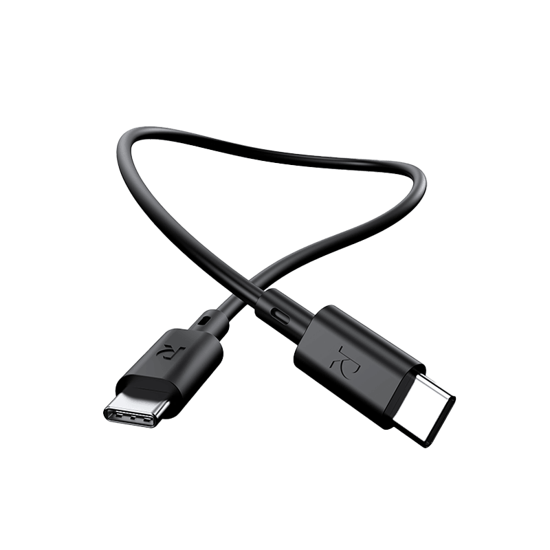 RavPower USB-C 20W Car Charger + 60W USB-C to USB-C Cable 1M - Black