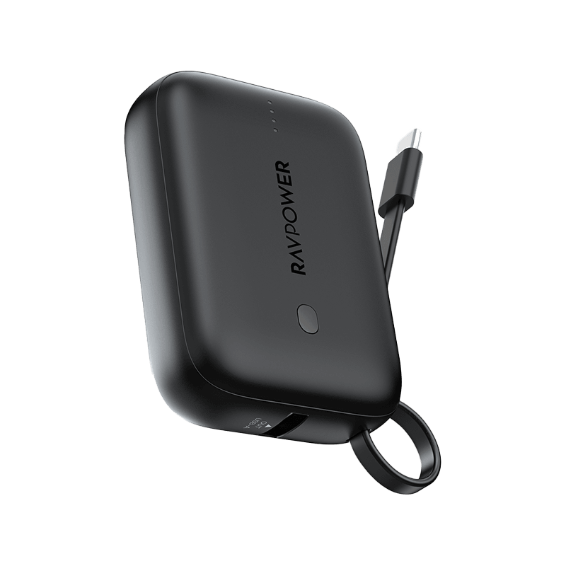 RavPower 3-Port PD 20W 10000 mAh Power Bank - Black