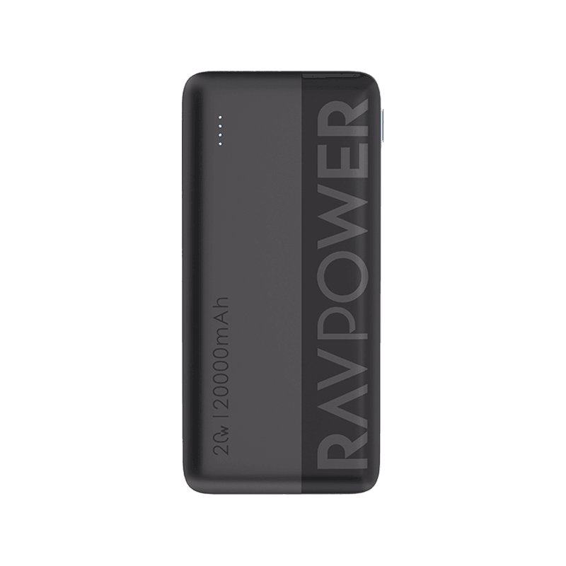 RavPower 3-Port PD 20W 20000 mAh Power Bank - Black