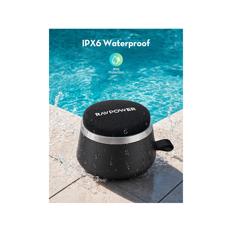RavPower 5W Magnetic Bluetooth Speaker - Black