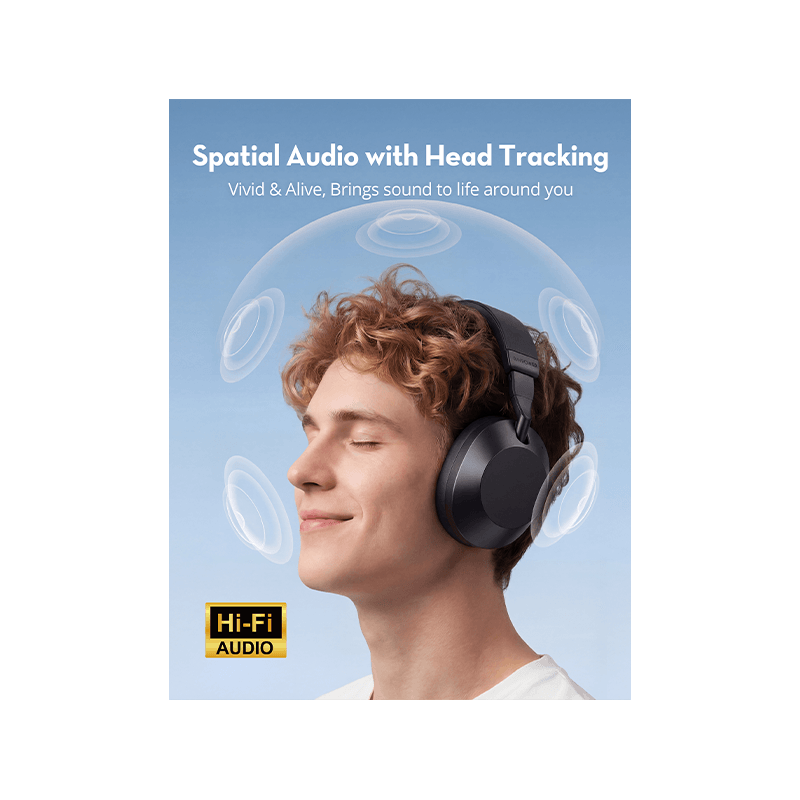RavPower Spatial Audio Headphone - Black