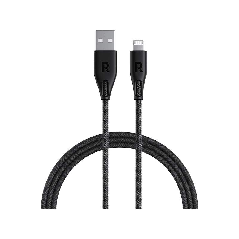 RavPower USB-A to Lightning Cable 1.2M - Black