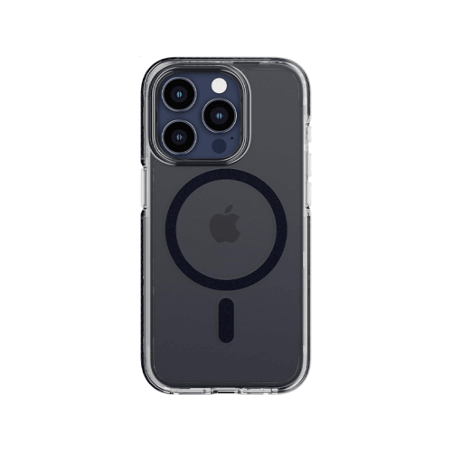 Tech21 Evo Crystal With MagSafe Case for iPhone 15 Pro - Blue Titanium