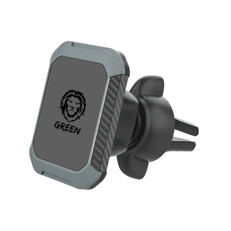 Green Lion 2 in 1 Magnetic Car Phone Holder - Black