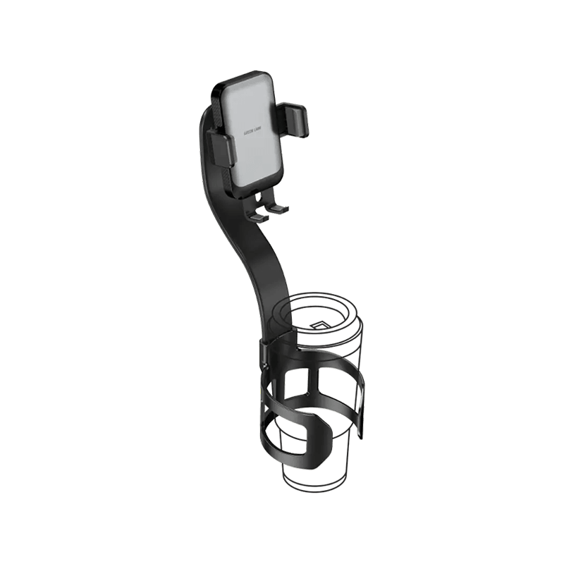 Green Lion Flexgrip Car Cup Holder Phone Mount - Black