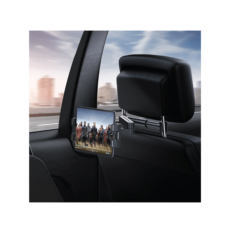 Green Lion Headrest Mount for Tablets & Phones - Black