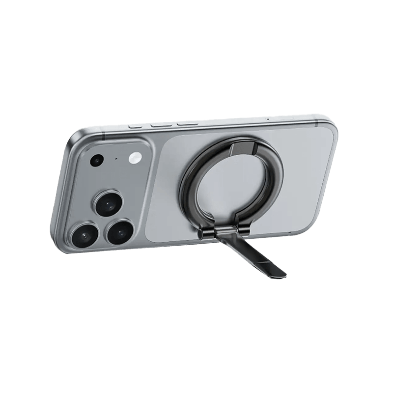 Porodo 2-in-1 MagSafe Suction Car Phone Holder with Detachable Ring - Black