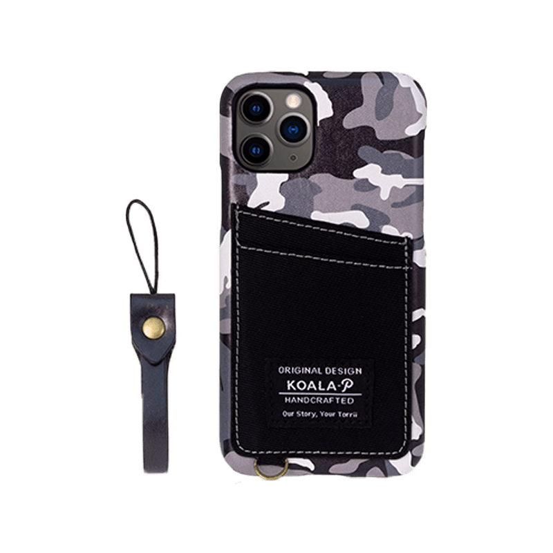 Torrii Koala-P Case with Two Card Slots And Finger Strap For iPhone 11 Pro - Black