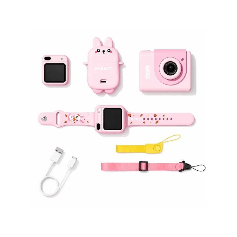 My Cam 3-In-1 Kids Smart Watch Camera Set - Pink