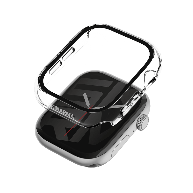 SkinArma Gado Clear Case With Glass Shield for Apple Watch 42MM (S12 Aluminium and Titanium Versions)