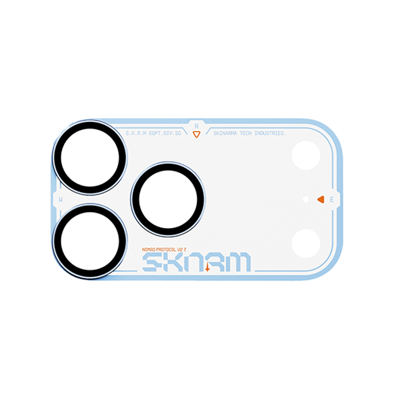 Skinarma Atlas Aluminium Camera Lens Protector for iPhone 18 Pro - Blue