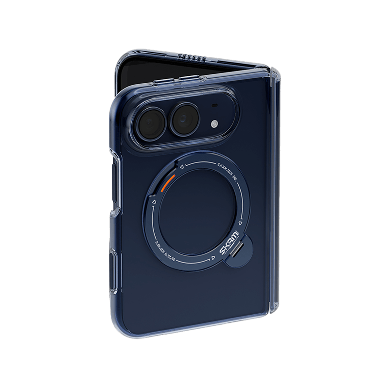 SkinArma Saido XE MagSafe Case With Rotating Kick Stand iPhone Duo - Blue