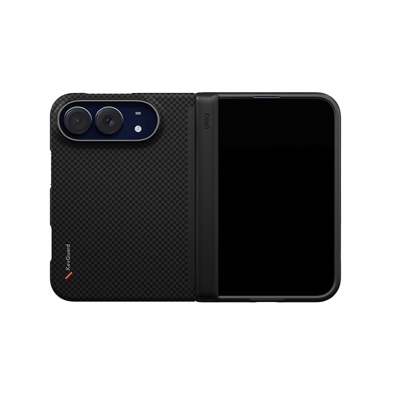Uniq Hybrid Keva Edge MagSafe Case for iPhone Duo - Carbon Black