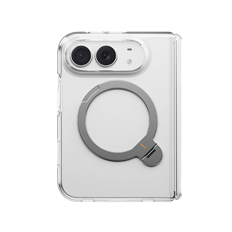 Uniq Hybrid Velix MagSafe Case With 360 Rotating Kick Stand for iPhone Duo - Lucent Clear