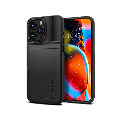 Spigen Armor Slim Case for iPhone 15 Pro Max - Black