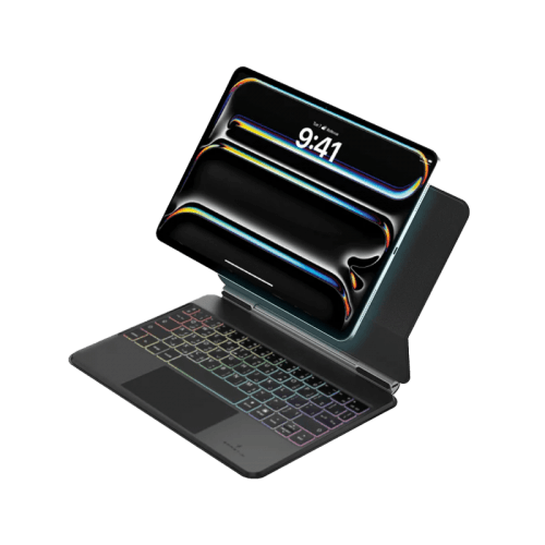 Smart Premium Magnetic Backlight Keyboard With Trackpad for iPad Pro 11" M4