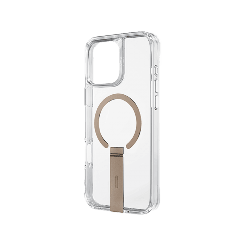 Uniq Hybrid Eleva Magsafe Case With Vertical Stand for iPhone 16 Pro - Taupe Gold