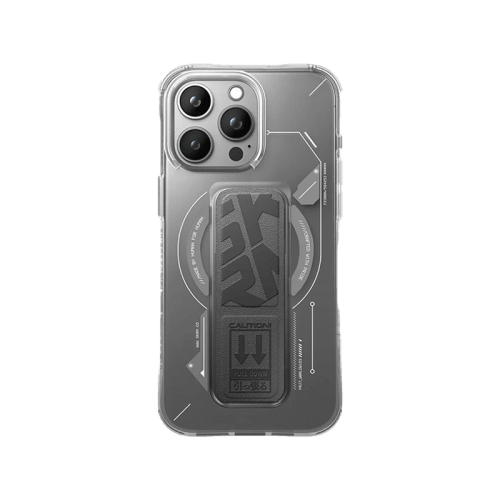 SkinArma Helio MagSafe Case With Grip Stand for iPhone 15 Pro Max - Grey