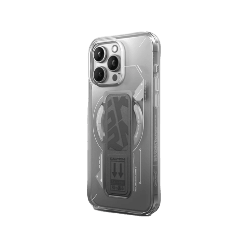 SkinArma Helio MagSafe Case With Grip Stand for iPhone 15 Pro Max - Grey