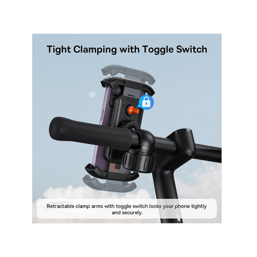 Baseus Quick Go Series Bike Phone Mount - Cluster Black