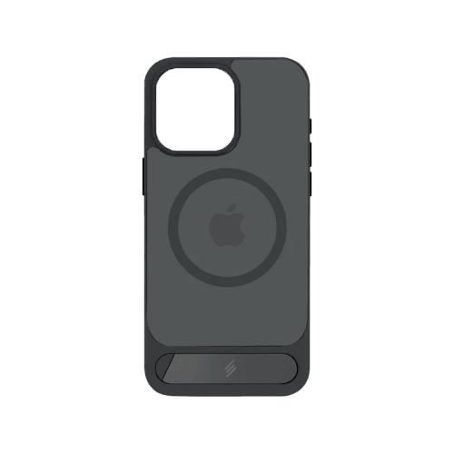 Smart Premium Designer Magsafe Stand Case for iPhone 16 Pro - Black