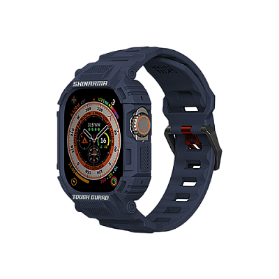SkinArma Mecha 2-in-1 Watch Case + Watch Strap 49mm - Blue