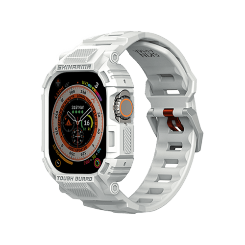 SkinArma Mecha 2-in-1 Watch Case + Watch Strap 49mm - Light Grey