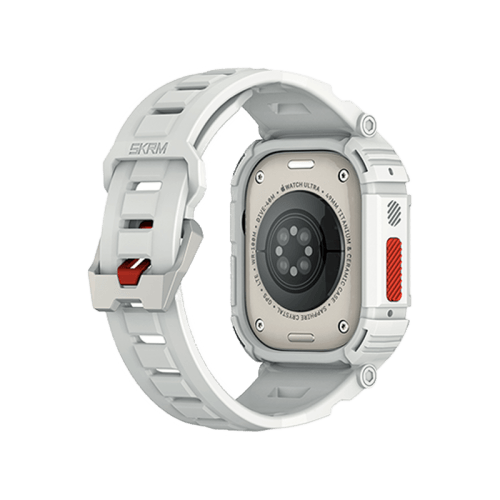 SkinArma Mecha 2-in-1 Watch Case + Watch Strap 49mm - Light Grey