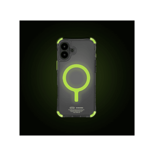 SkinArma Saido Niteglow Edition MagSafe Case for iPhone 16 - Green