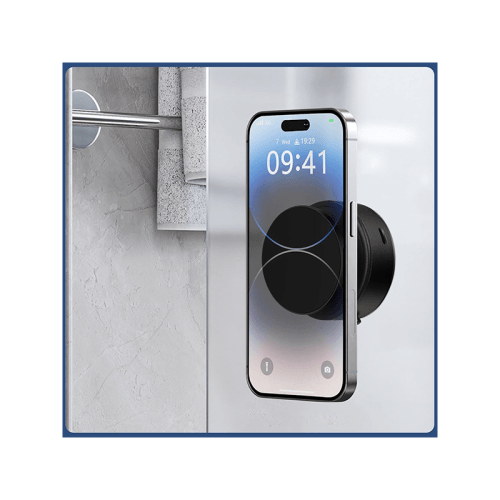 Sky 360 Rotating Vacuum Suction Magnetic Phone Holder Without Gravity - Black